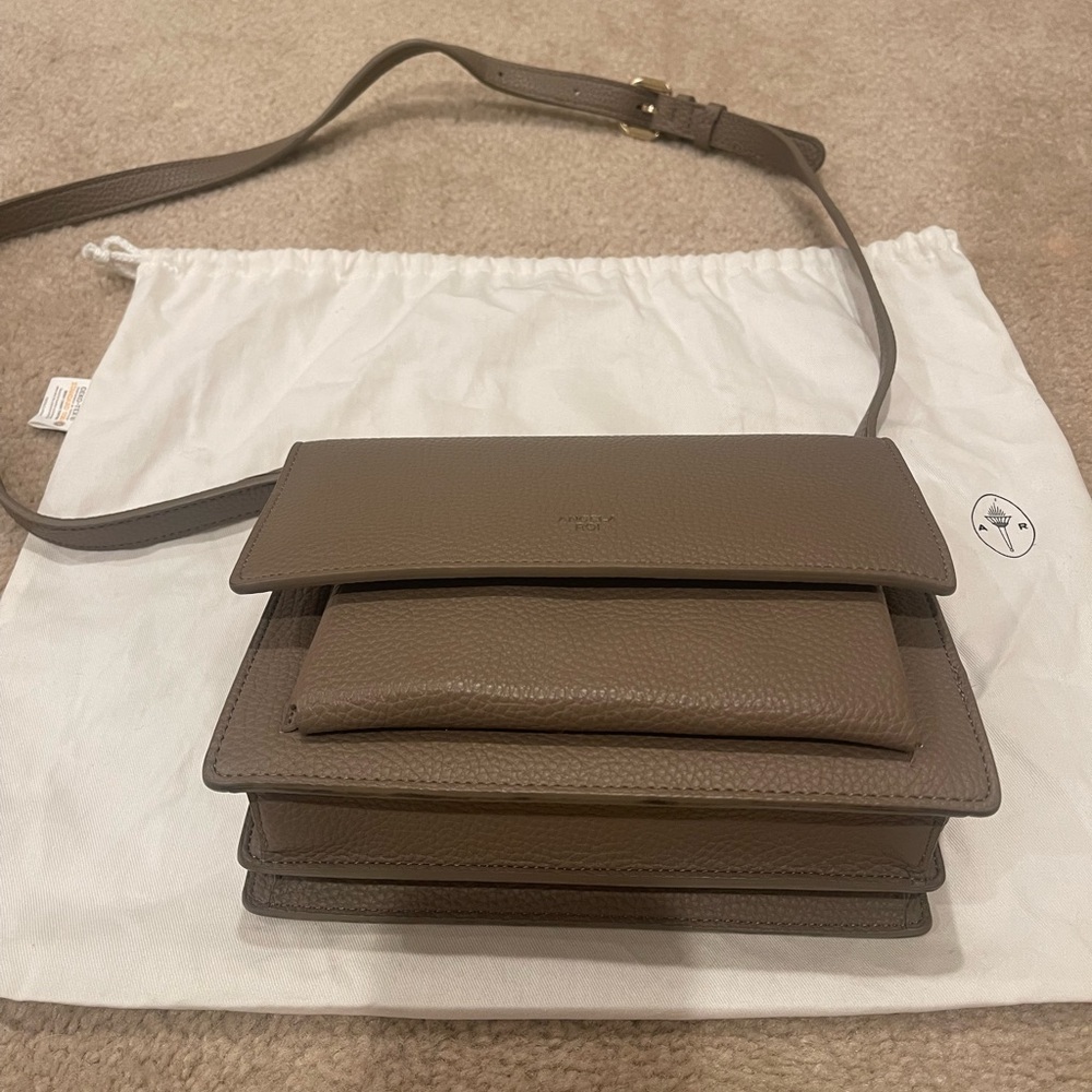 Angela Roi Eloise Satchel - Light Mud Gray